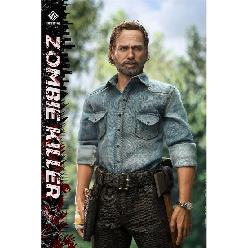 Figurine Present Toys 1/6 PT-SP53 Rick Grimes - The Walking Dead (Zombie Killer)