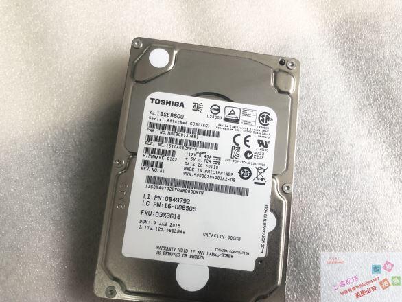 03X3616 600G 10K SAS 2.5寸硬盤原裝TOSHIBA AL13SEB600保一年| 露天市