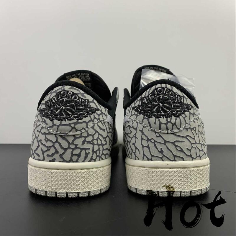 Hot Air Jordan 1 Low Black Cement 黑白灰爆裂紋低筒休閒運動CZ0790