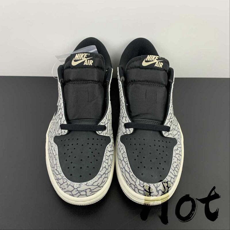 Hot Air Jordan 1 Low Black Cement 黑白灰爆裂紋低筒休閒運動CZ0790