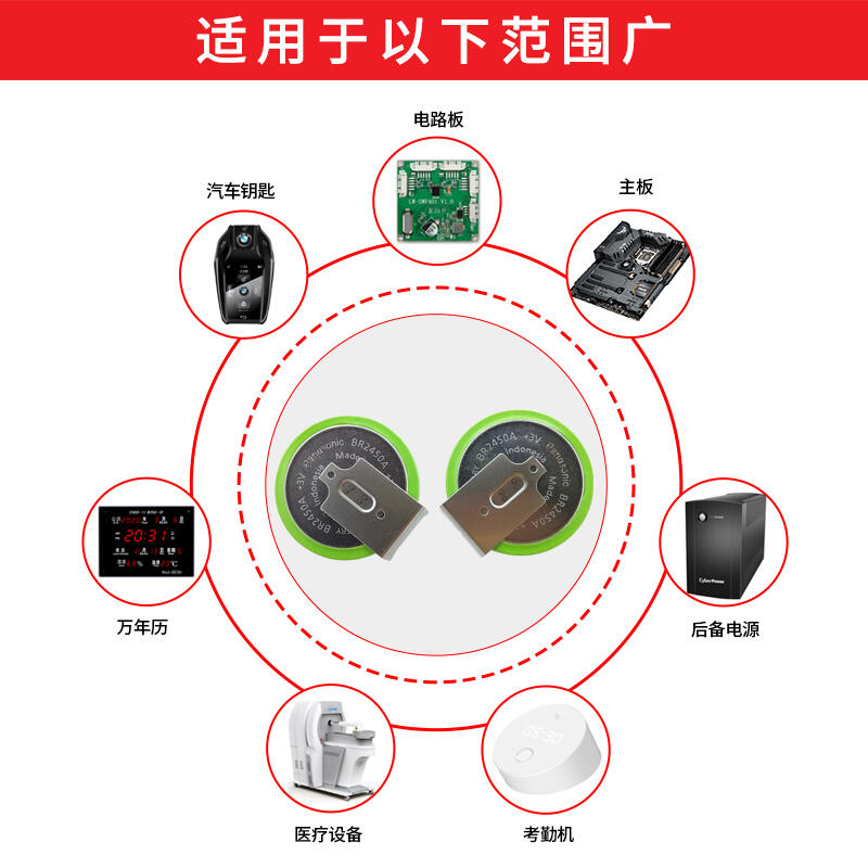 松下BR2450A/GBN電子3V耐高低溫CR2450W CR2450HR觸摸屏FX3U電池現貨 | 露天市集 | 全台最大的網路購物市集