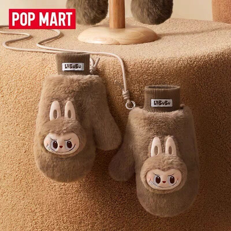 POPMART 周邊 泡泡瑪特暖暖系列LABUBU毛絨手套潮流時尚保暖周邊 官方直發 全新未拆 不包官暇 不退換