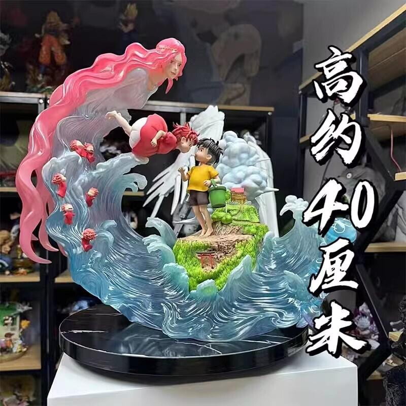 (可開發票/報價單）懸崖上的金魚公主宮崎駿系列第一彈 波妞 宗介發光手辦gk雕像模型 | 露天市集 | 全台最大的網路購物市集