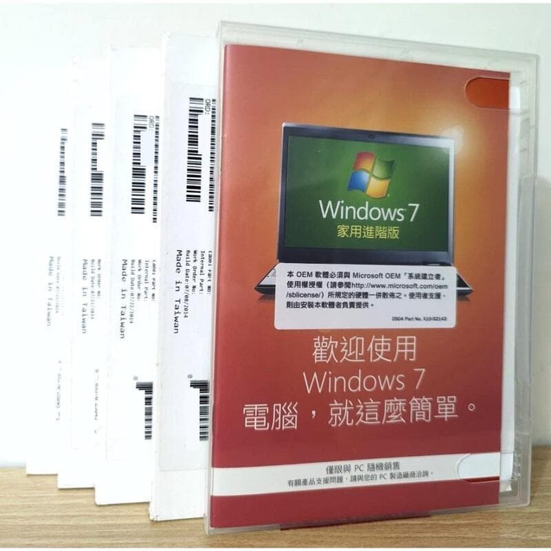 未拆Windows 7 家用 SP1 正版 序號 光碟 x64 重灌 Home Win7 Windows7 | 露天市集 | 全台最大的網路購物市集