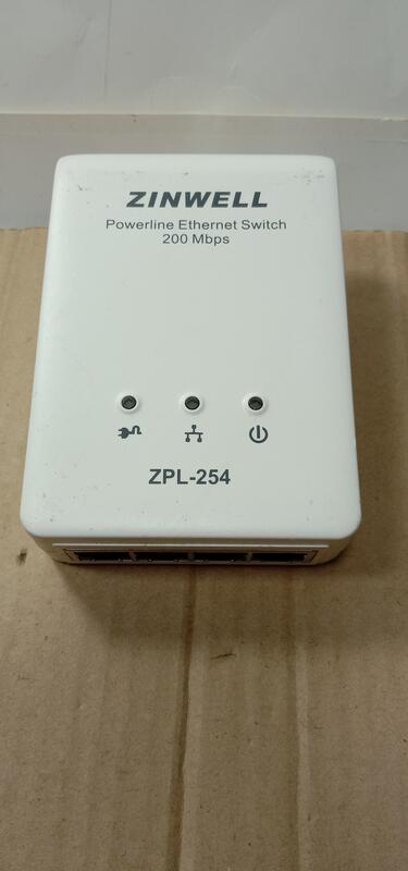 全網低價~包好 Zinwell/真赫 ZPL-254 200M 4口 電力貓 電力線適配器 單只