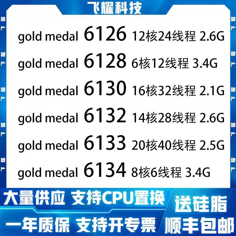 低價熱賣inte 至強 6126 6128 6130 6132 6133 6134 金牌 正式版 CPU詢價 | 露天市集 | 全台最大的網路購物市集