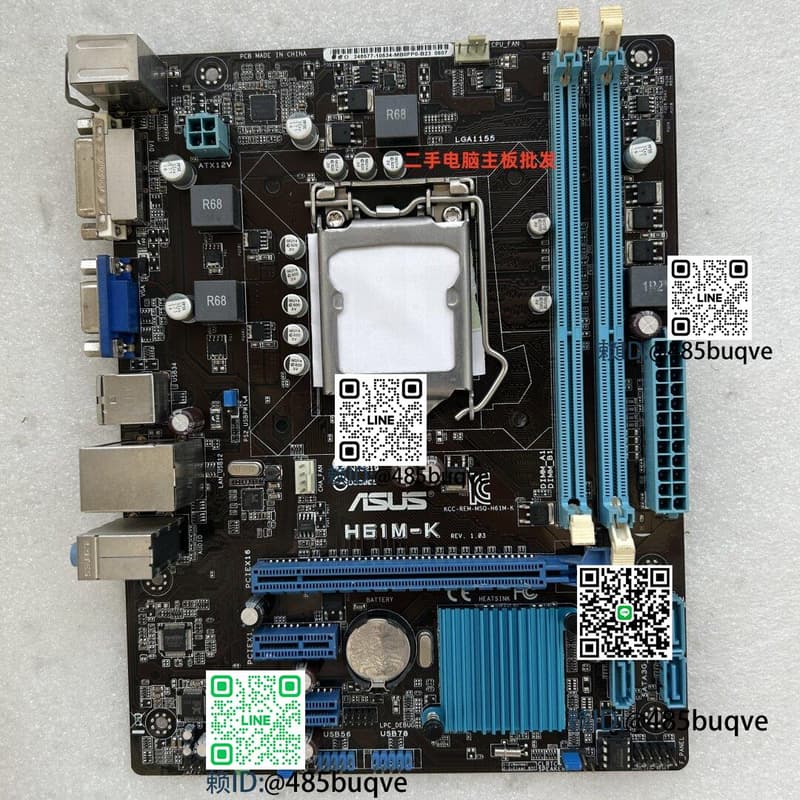 Gpu Model N13219 華碩H61M-K煮版1155針DDR3電腦DVI集成曉板N13219臺是機 | 露天市集 | 全台最大的網路購物市集