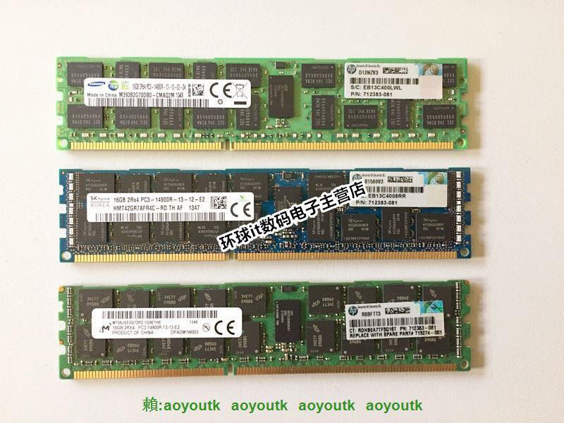 712383-081 HP 16GB PC3-14900R DDR3 1866MHZ MEMORY 715274-001 708641-B21