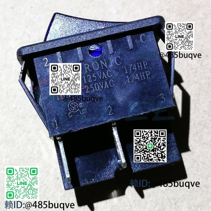 Pronic R22 臺灣PRONIC/普尼克 船型開關 R22 4腳 藍黑色帶燈 16A 250V-T120 | 露天市集 | 全台最大的網路購物市集