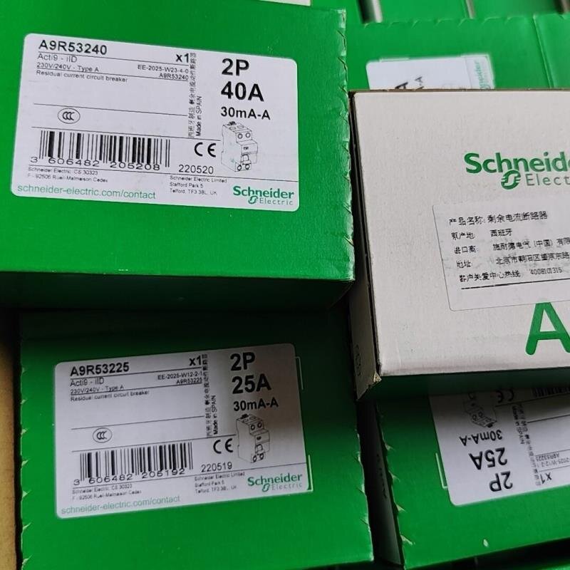 施耐德iID漏電保護器，電磁式，型號A9R53240/A9R53225，全新正品原裝，西班制造，CCC認證 2P25.Y | 露天市集 | 全 ...