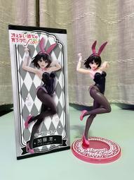 TAITO正版Coreful 路人女主的養成方法Fine 加藤惠 ～兔女郎～景品手辦全新僅拆檢即回盒，內外盒都完好！