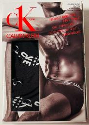 Calvin Klein CK One men black logo print microfiber hip brief underwear S M