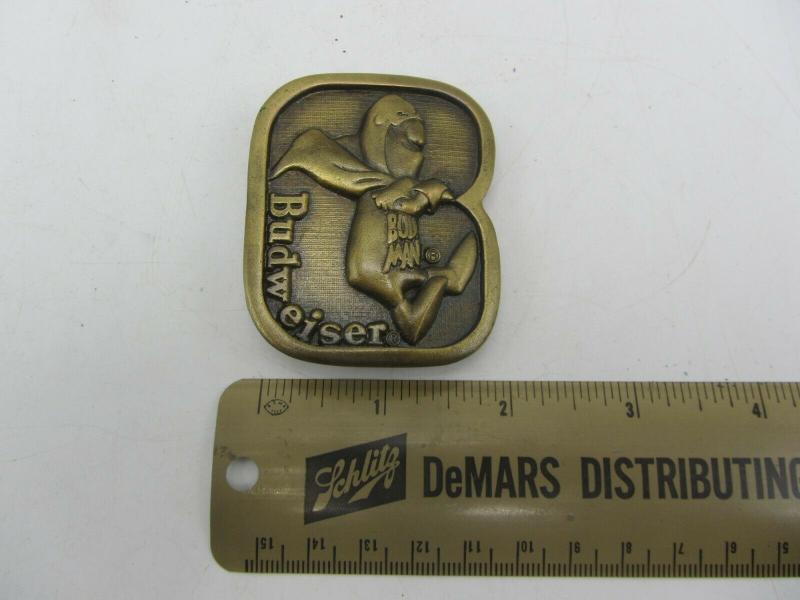 1976 印第安納金屬工藝百威 b b 啤酒錶帶扣