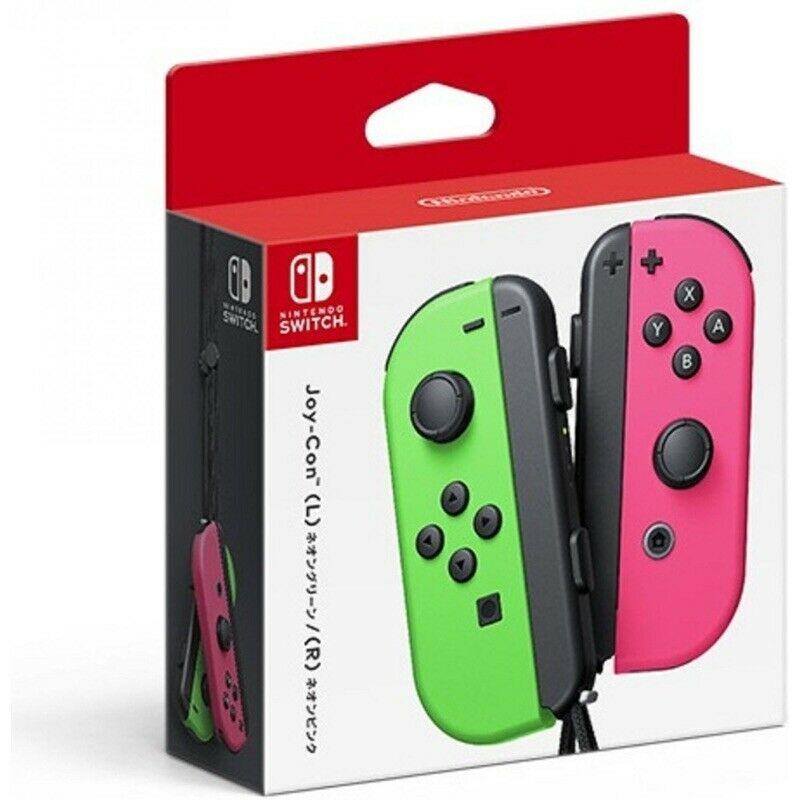 【Nintendo Switch 任天堂】Switch Joy-Con左右控制器-粉紅綠色