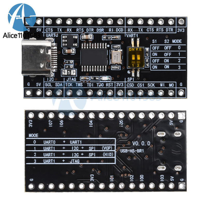 type-c usb2.0 ch347開發板高速usb轉 uart/i2c / spi / jtag / gpio | PChomeUSA 海外代購