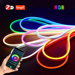 1-5m zigbee rgb霓虹led燈帶彈性標誌軟管燈矽膠管套件