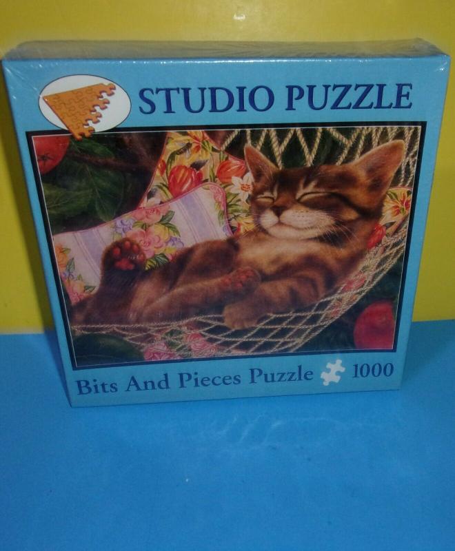studio puzzle 比件和小件 懶惰的日子 kitty cat 全新工廠密封 1000片