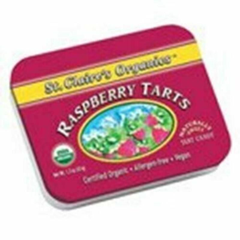 new st. claire's machine organic mint和糖果raspberry tarts 1.5盎司。罐