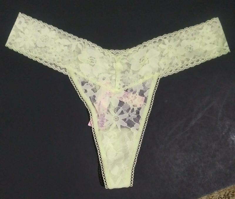 VICTORIA SECRET SHINE Strap Bling Rhinestone Thong Panty Hazy Mint