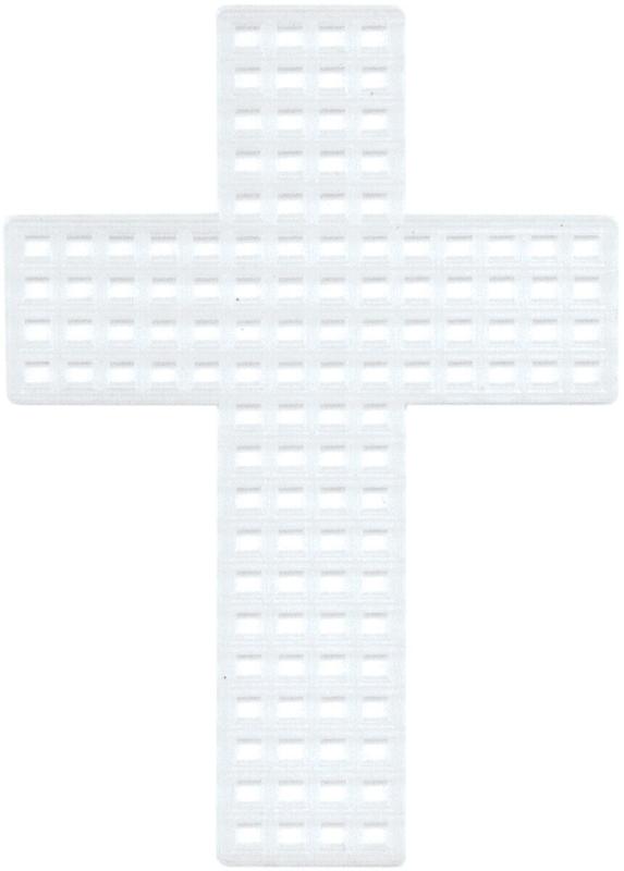 塑膠帆布造型十字架3吋 透明(10件)