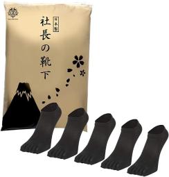 [正品] 5 趾長襪 [總統的襪子]日本製 防臭法蘭...