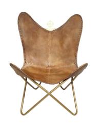 放鬆椅 - 印度手工皮革椅子 - 鐵框辦公椅 pl2-1.42