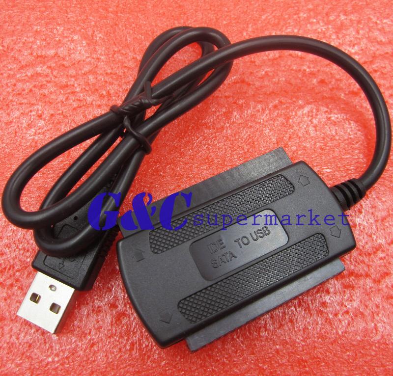 USB 2.0 To IDE / SATA Universal Adapter – Supports 2.5, 3.5, 5.25 Drives, 45cm Cable