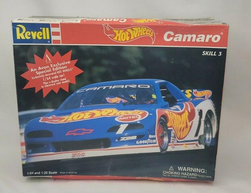 稀有 revell 風火輪 camaro avon獨家 19961/64和1/25比例 附h/輪