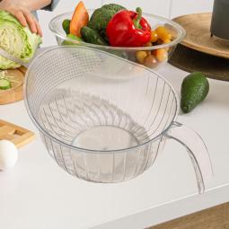 米洗過濾器過濾器籃子水果蔬菜碗排水器多功能