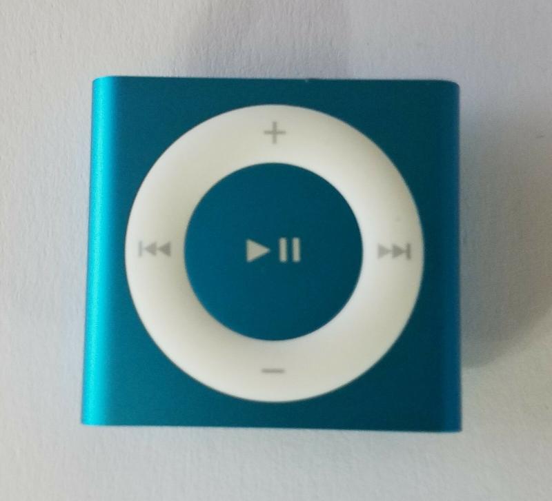 藍色 第四代 apple ipod shuffle 2gb型號a1373 ipod 僅供電源 - 無電源 - 依實物為主
