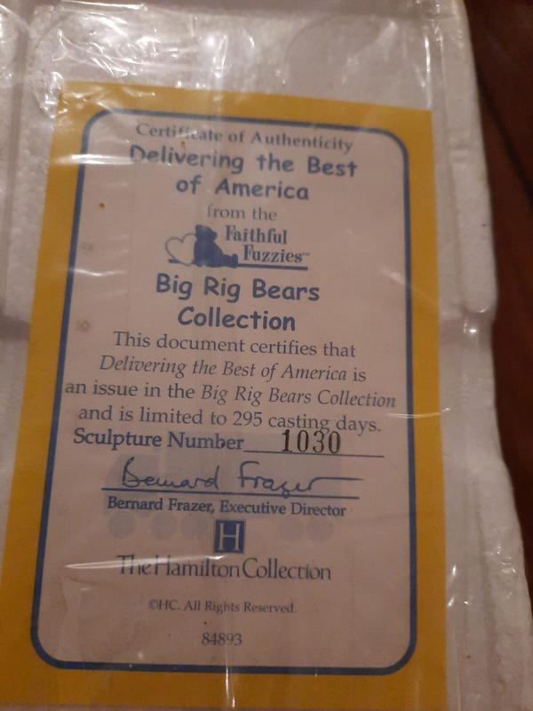 big rig bear 收藏品 #1030 全新盒裝 