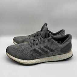 Adidas men's pure boost top dpr running shoes  grey/white/black