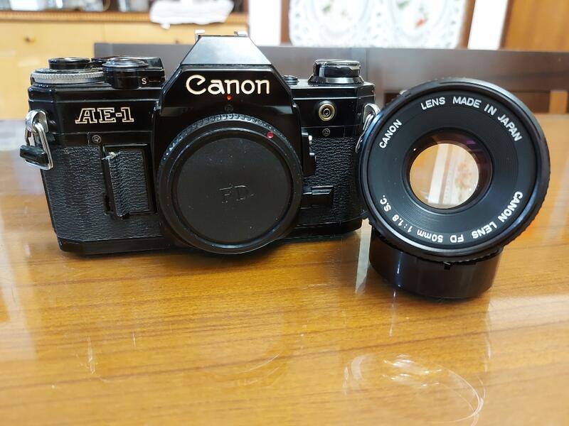 Canon AE1黑機＋Canon FD 50mm F1.8 SC