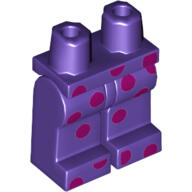 【LEGO 大補帖】紫色 馬戲團小丑 點點 腳部 腿部【6289334/66716/70432】ML-10