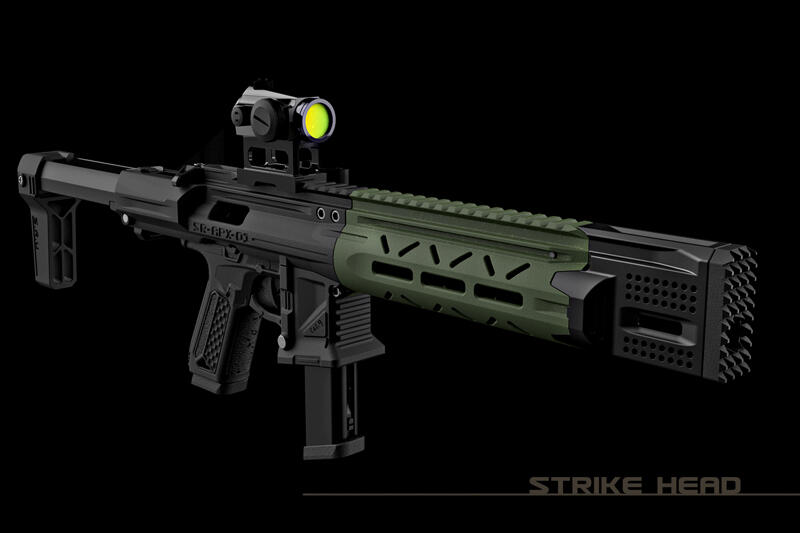 RST 紅星- SRU AAP01 瓦斯手槍專用 卡賓套件 衝鋒套件 黑色 免運費 . SRU-SR-APX-01-BK