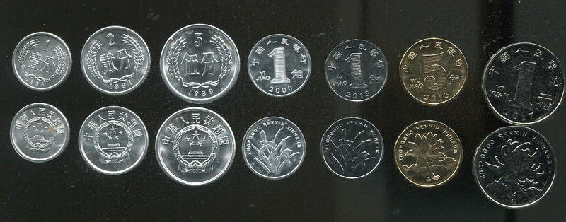 CHINA 中國大陸錢幣7枚一套UNC品相全新| 露天拍賣