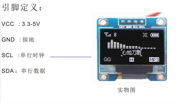 【睿康創意】0.96寸藍色 黃藍雙色 白色 I2C IIC通信 顯示器 OLED液晶屏模組