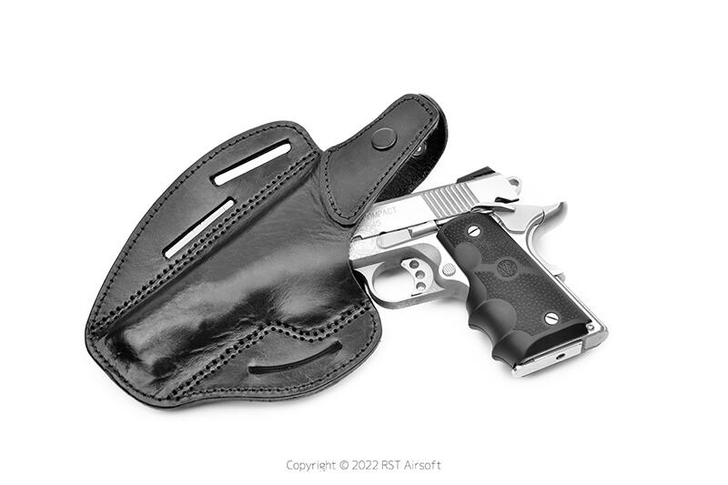 RST 紅星 - V10 瓦斯手槍 GBB 多角度 皮製 腰掛 槍套 MARUI 可用 04339-HES