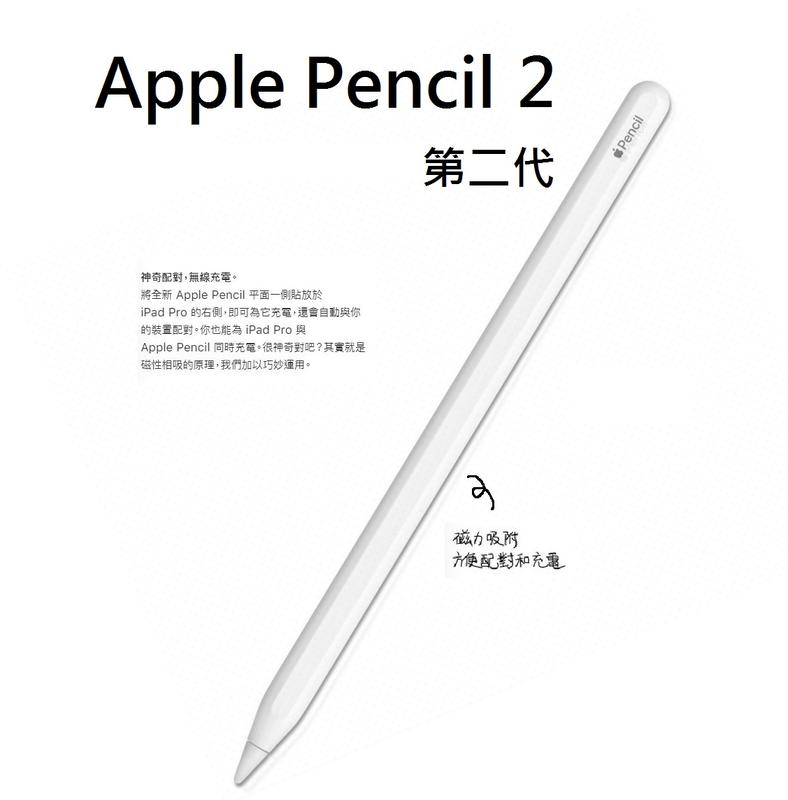 全新保證正品蘋果原廠Apple Pencil 2 第二代觸控筆iPad /iPad Pro適用 