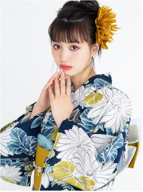 日本grl和服浴衣水彩菊| 露天拍賣