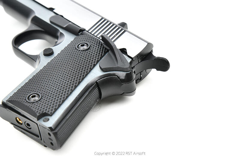 RST 紅星 - BELL 柯特.45 全金屬 原型瓦斯手槍 附槍盒 BB槍 GBB 銀色 .. 24BEL-797-1