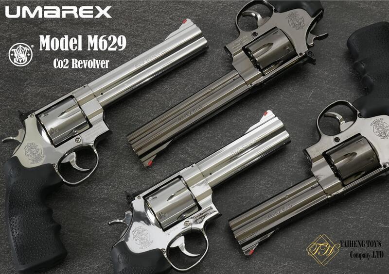 RST 紅星 - S&W M629 左輪 CO2手槍 5吋 授權刻字 MAGNUM 銀色 24TAH-WG-629-5