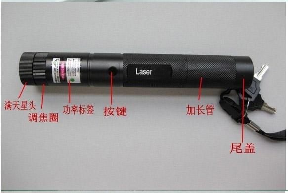 缺貨~特製高功率 YU LASER 303 加1滿天星變化頭 加18650電池  遠射5000米 雷射筆 綠光筆 指星筆