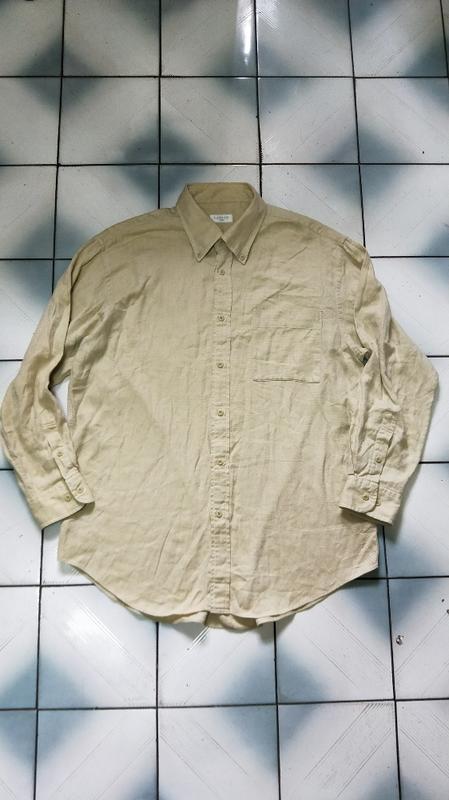 法國品牌LANVIN SPORTS 浪凡米色駝色長袖襯衫日本製-50號（約L size） | 露天拍賣