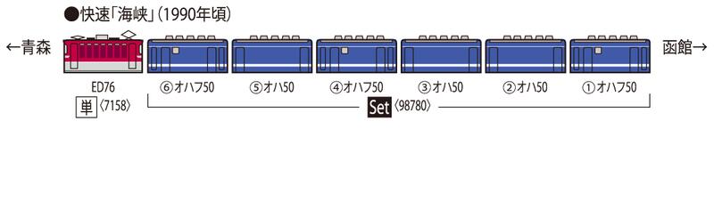 3414円 往復送料無料 送料無料 98780 TOMIX トミックス JR 50-5000系 客車セット 6両 Nゲージ 鉄道模型 ZN92308
