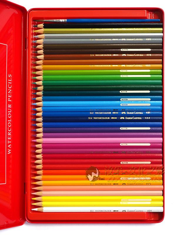 汶采】Faber-Castell紅色系水性彩色鉛筆36色(紅鐵盒) 學生級| 露天拍賣