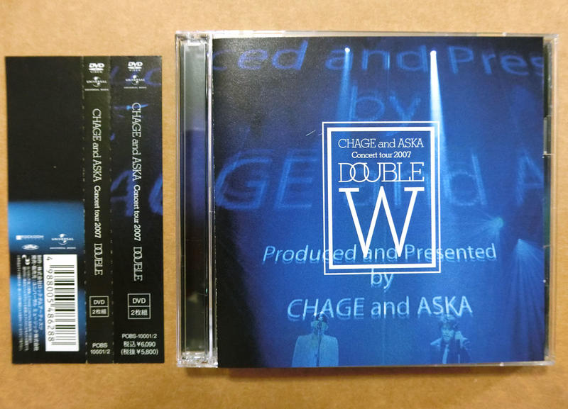 Chage and Aska恰克與飛鳥~日本原版DVD~2007 DOUBLE~九成新| 露天拍賣