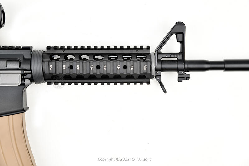 RST紅星 - BM M4 RIS 全金屬 瓦斯槍 附瞄具內紅點 雙色 WE系統 24RIS-BM-M4RIS-BKSD