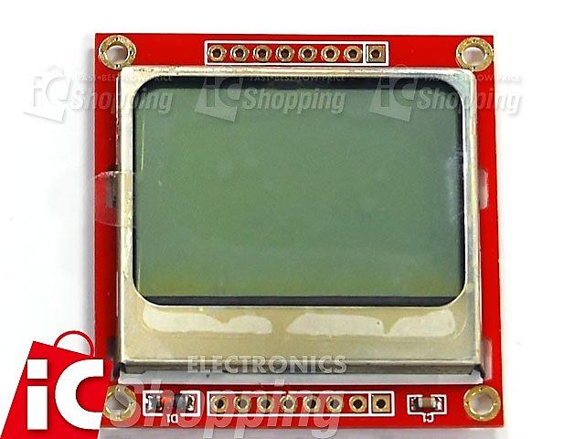 《iCshop1》NOKIA 5110 LCD帶板(白光)【液晶螢幕模組 Arduino】●3680301000328●