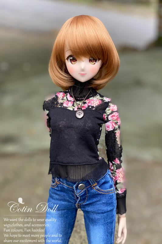 【可汀】Smart Doll / SD / DD 專用耐熱假髮 ADW072S48 摩卡棕